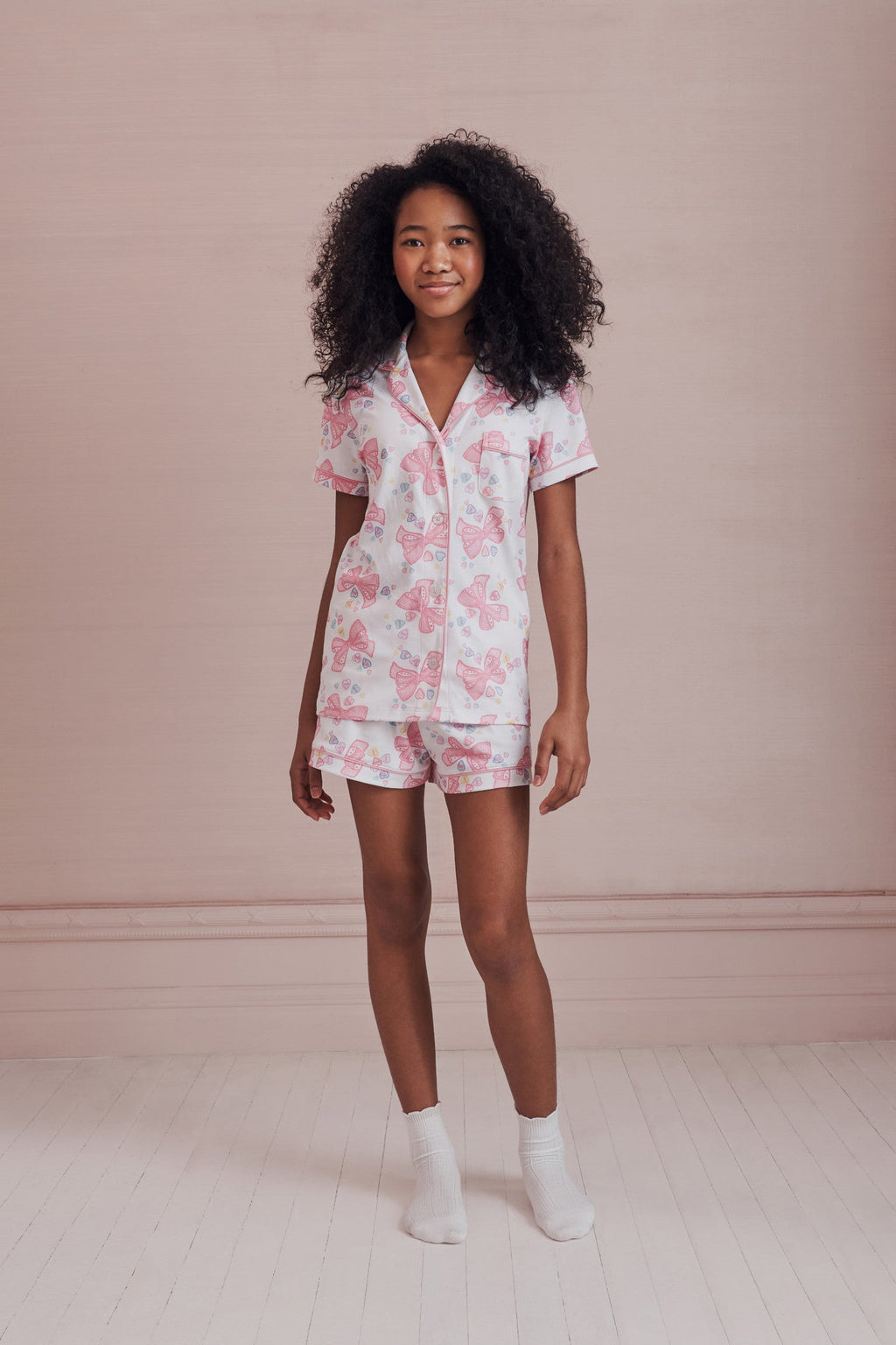 LoveShackFancy x Roller Rabbit Doily Beux Women's Polo Pajama