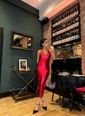 Satin Midi Dress