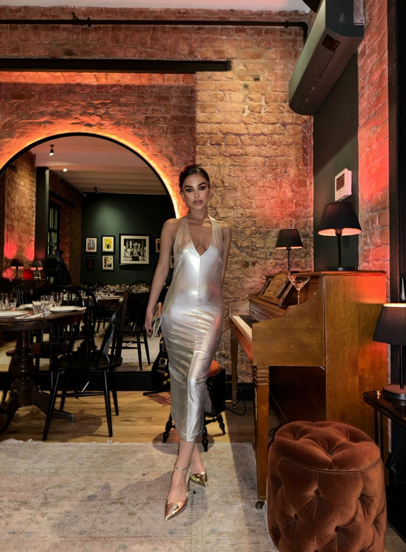Satin Midi Dress