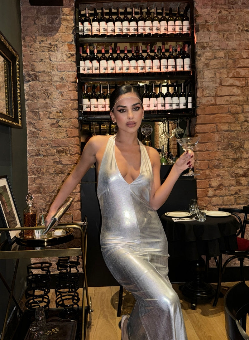 Satin Midi Dress