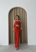 Sleeveless Cut-Out Detail Maxi Dress