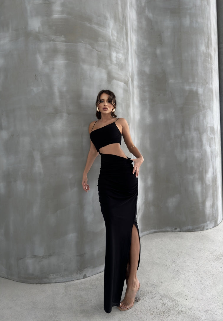 Sleeveless Cut-Out Detail Maxi Dress