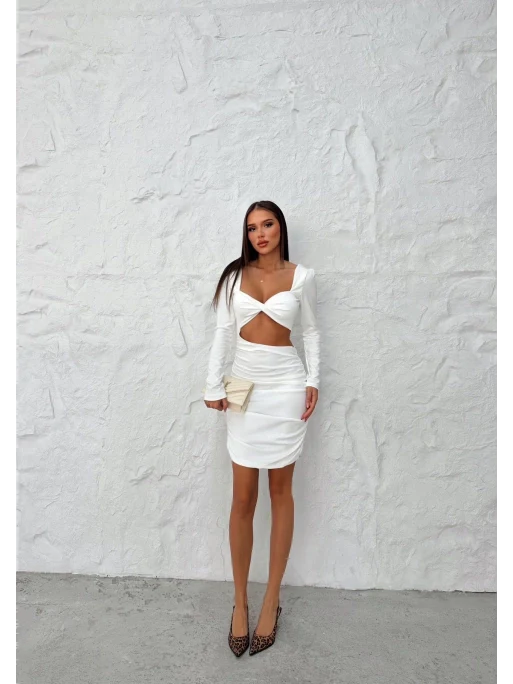 Waist Cut-Out Detail Mini Dress
