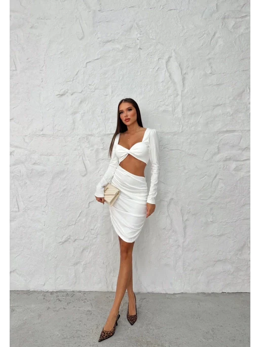 Waist Cut-Out Detail Mini Dress