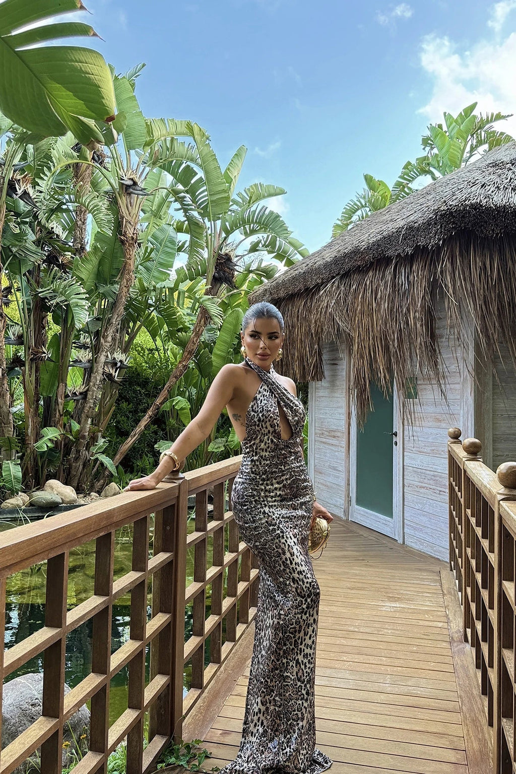 Leopard Pattern Long Dress