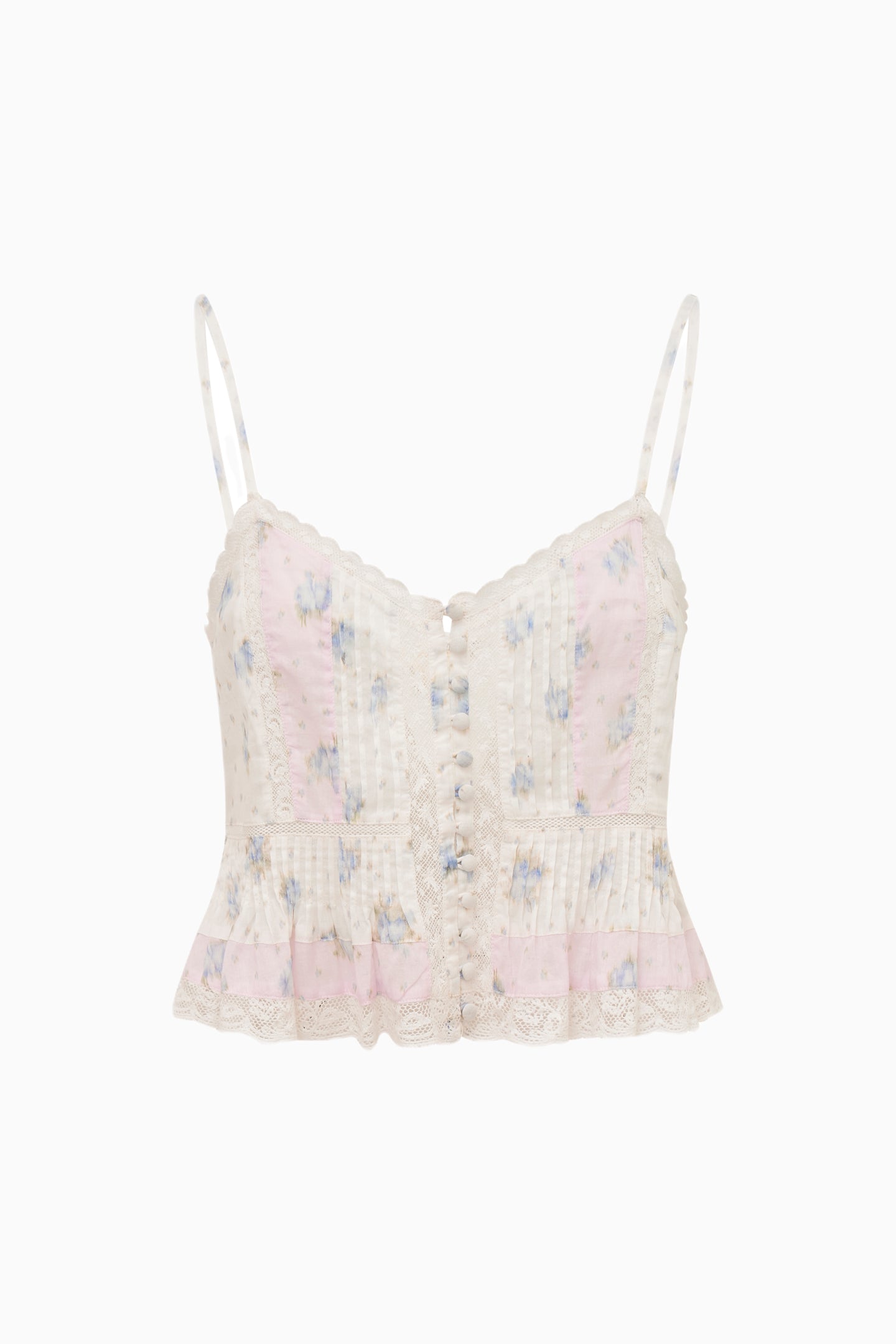 Aleni Mixed Print Cotton Top