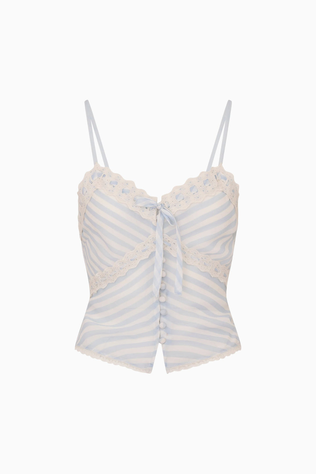 Anika Chiffon Striped Cami Top
