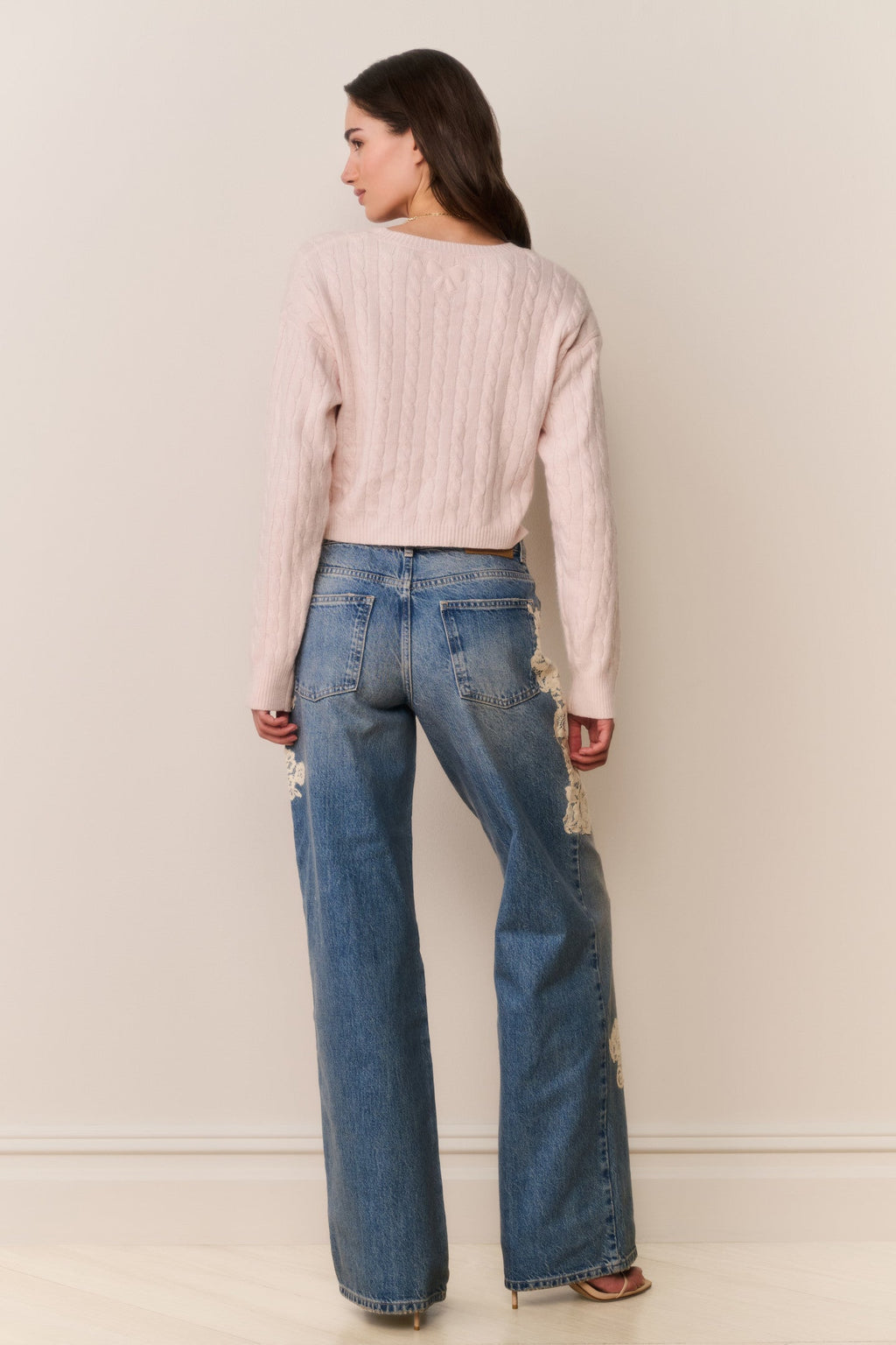 Bambie Lace Appliqué Jeans