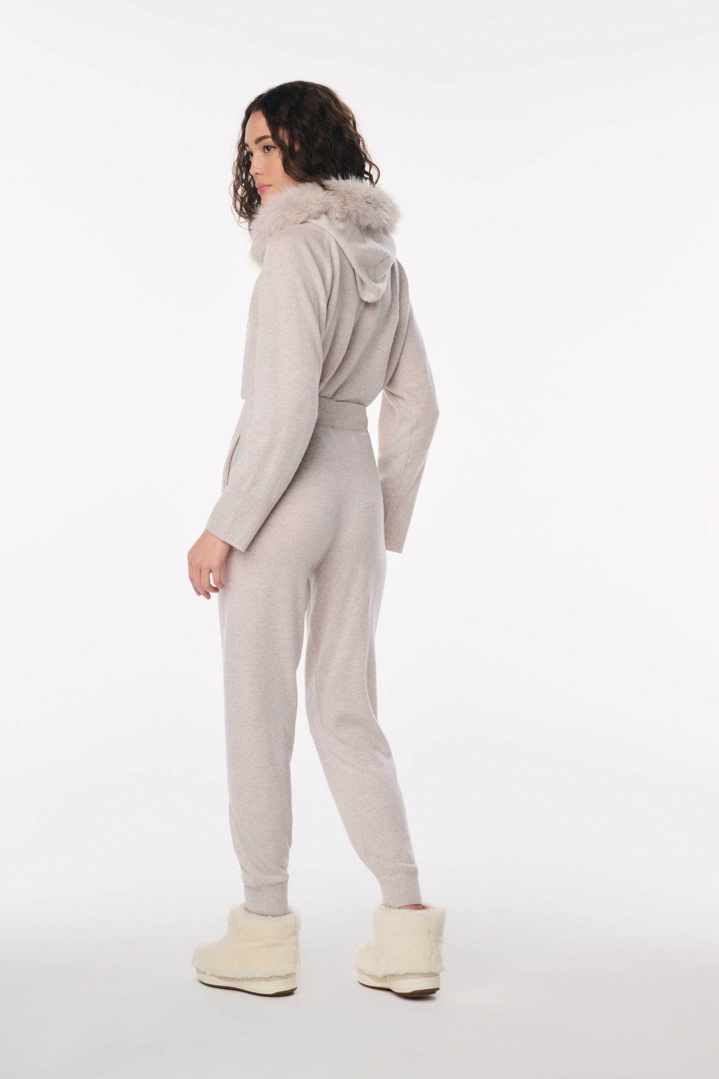 LoveShackFancy x MAX&MOI Bolo Wool-Cashmere Joggers