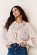 Carine Silk Lace Blouse