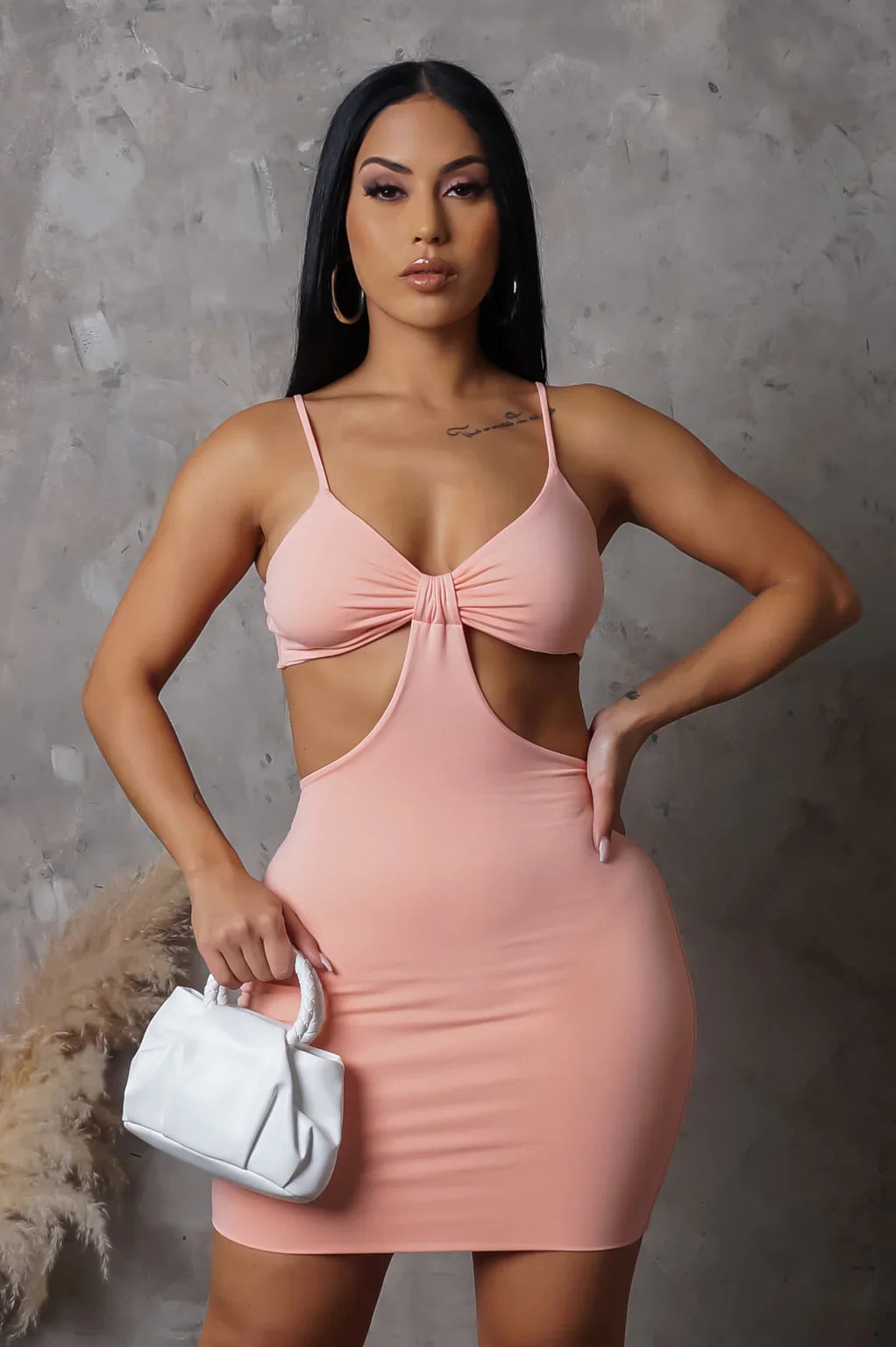 Cut Out Detail Mini Dress