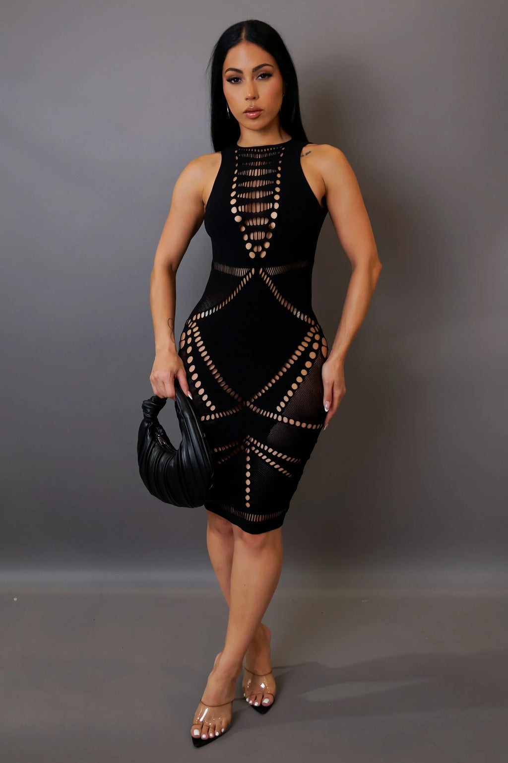 Cut Out Detail Mini Dress