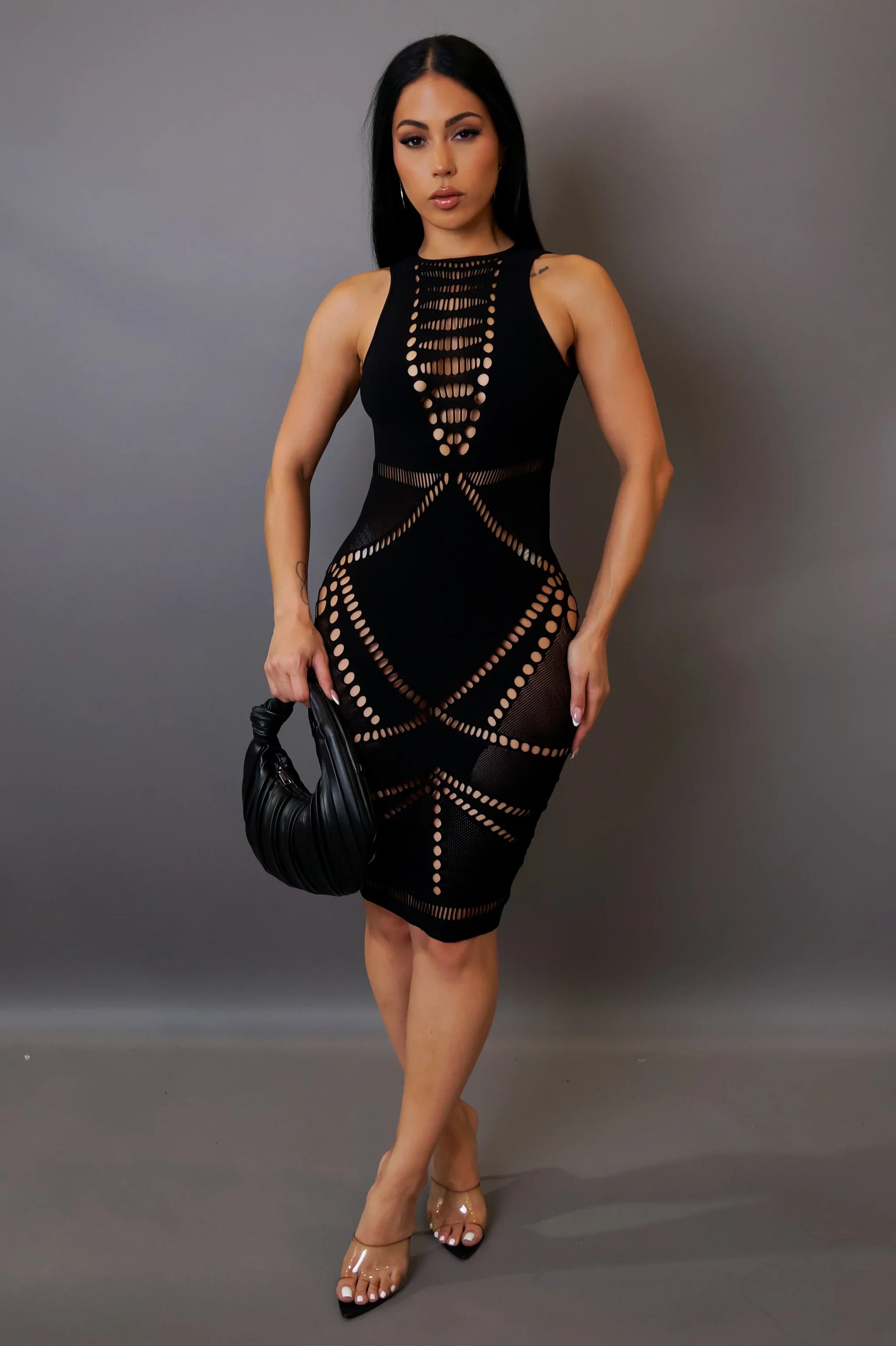 Cut Out Detail Mini Dress