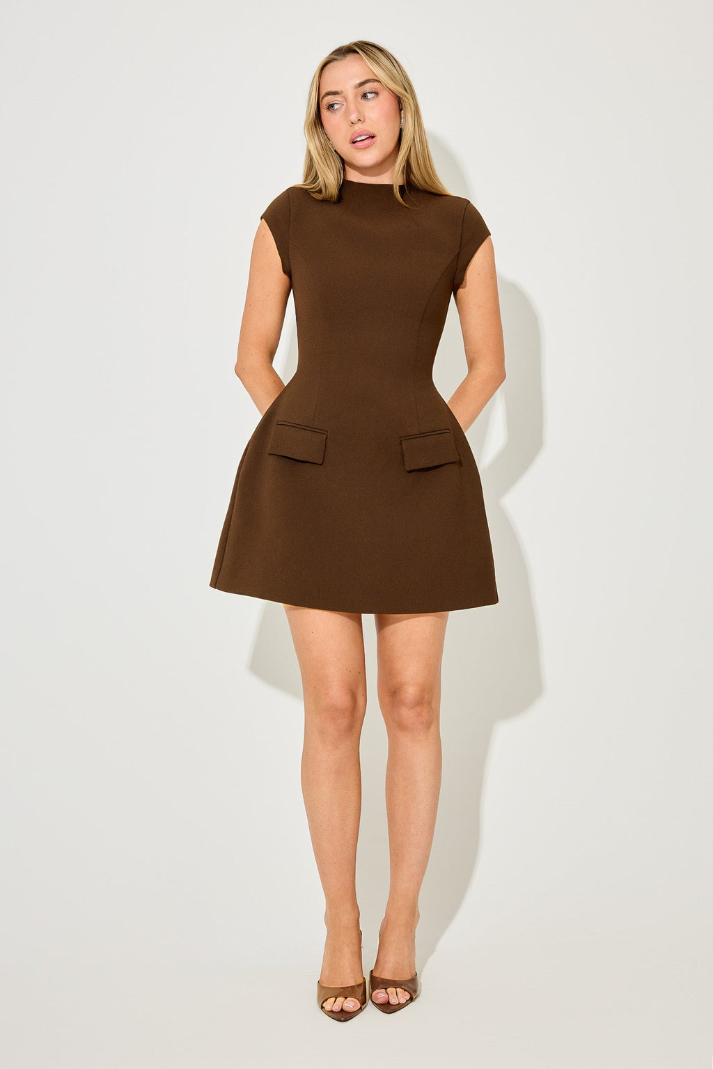 Cap Sleeve Mini Dress
