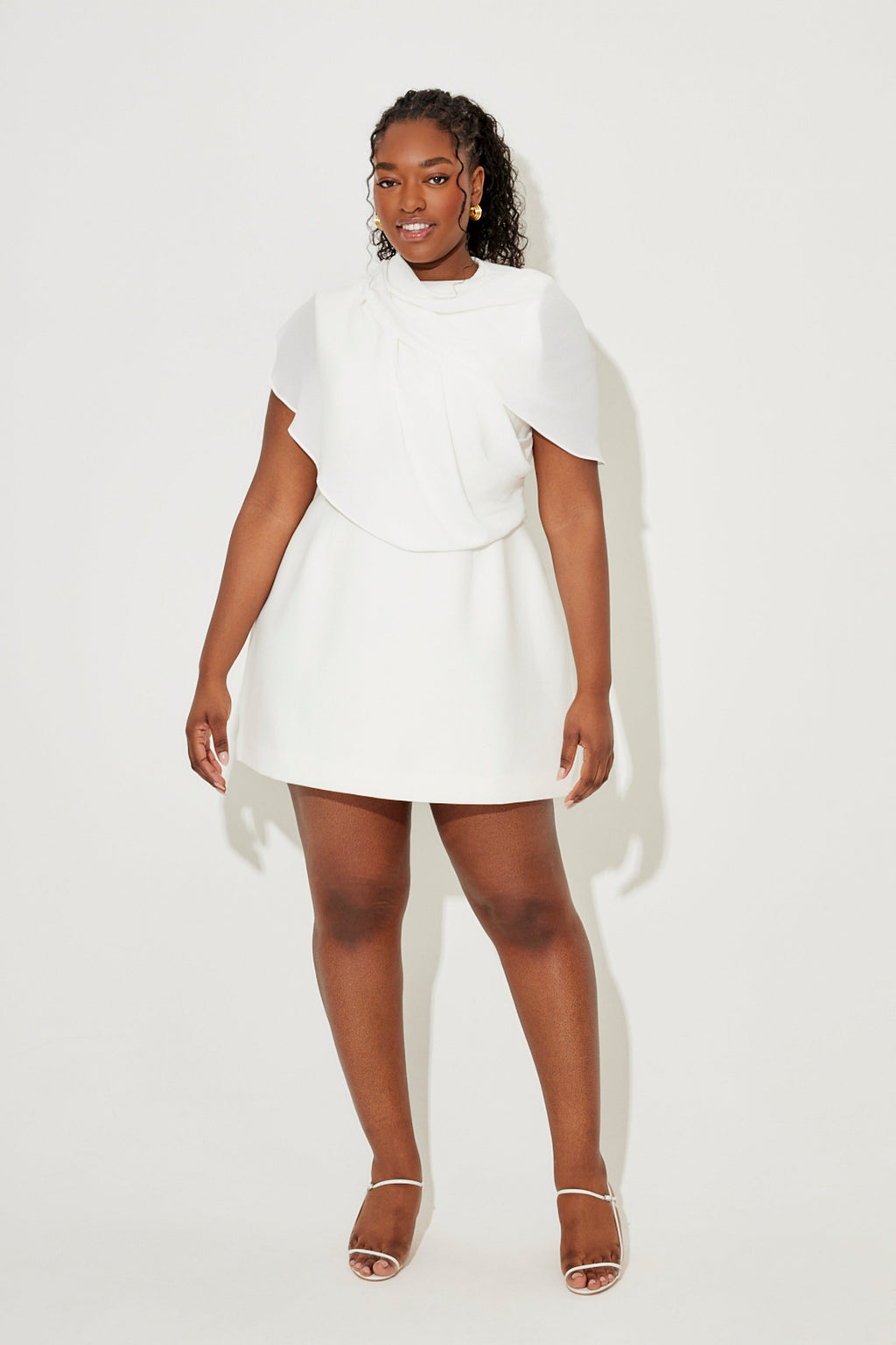 Gathered Mini Dress