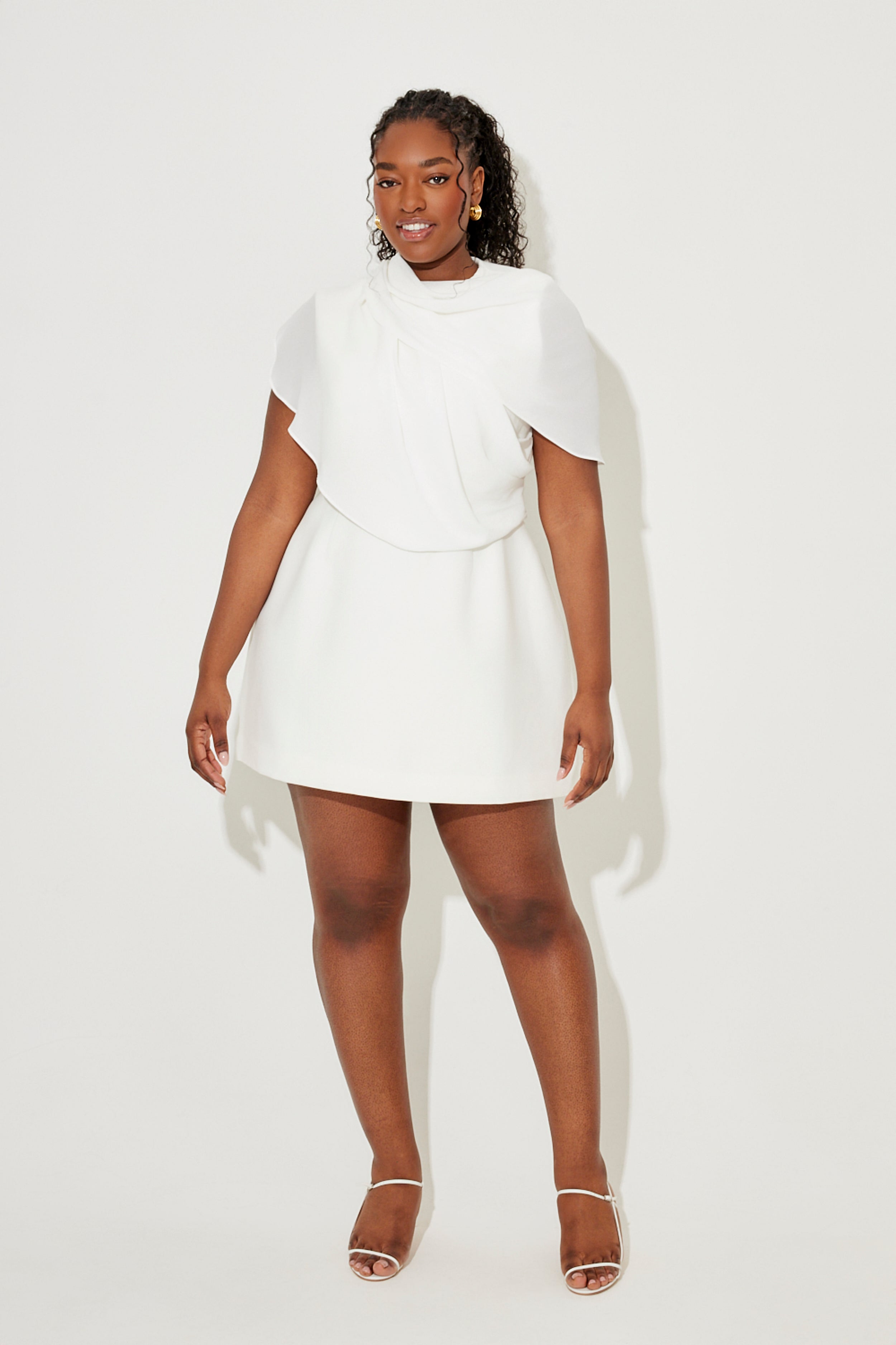 Gathered Mini Dress