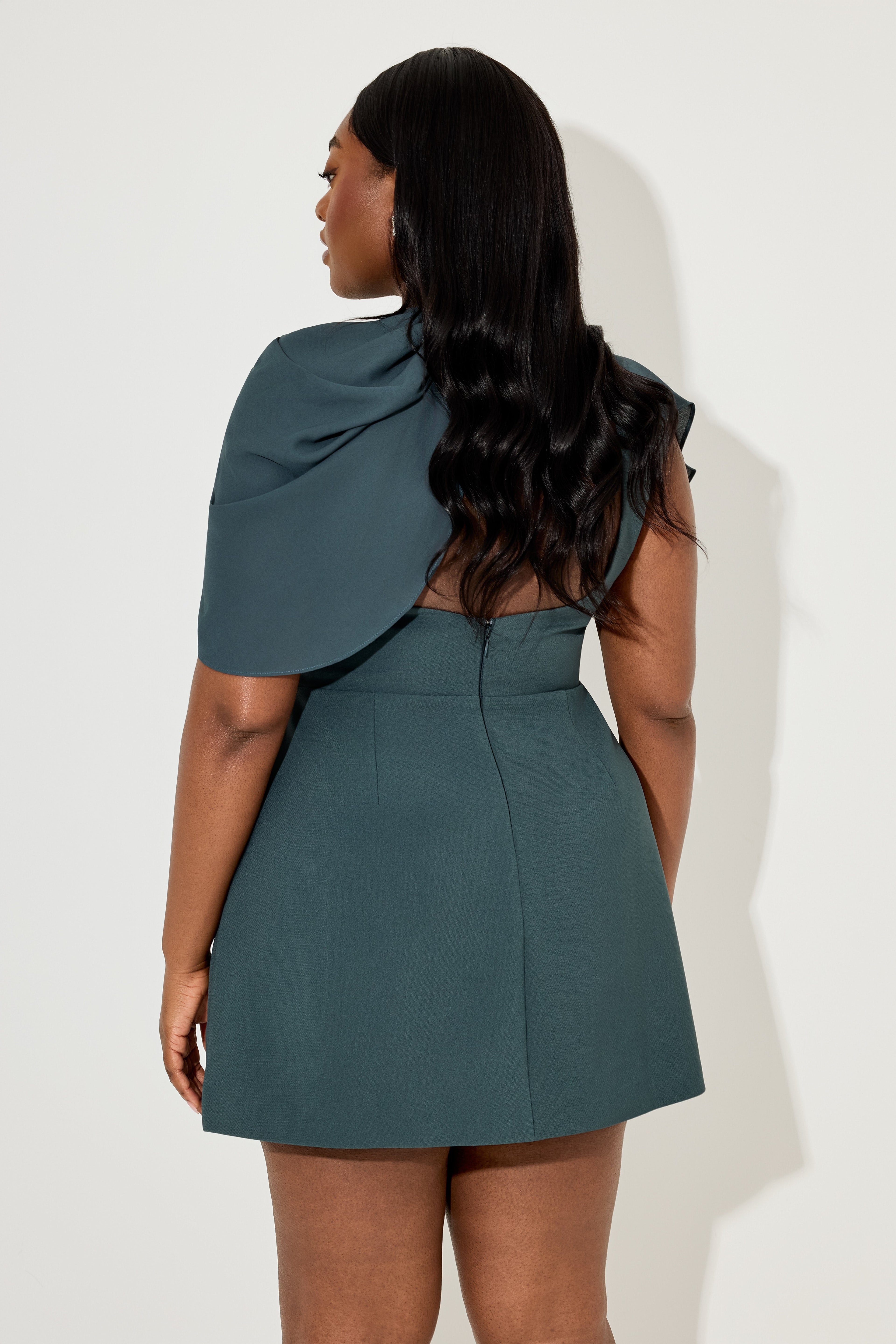 Gathered Mini Dress