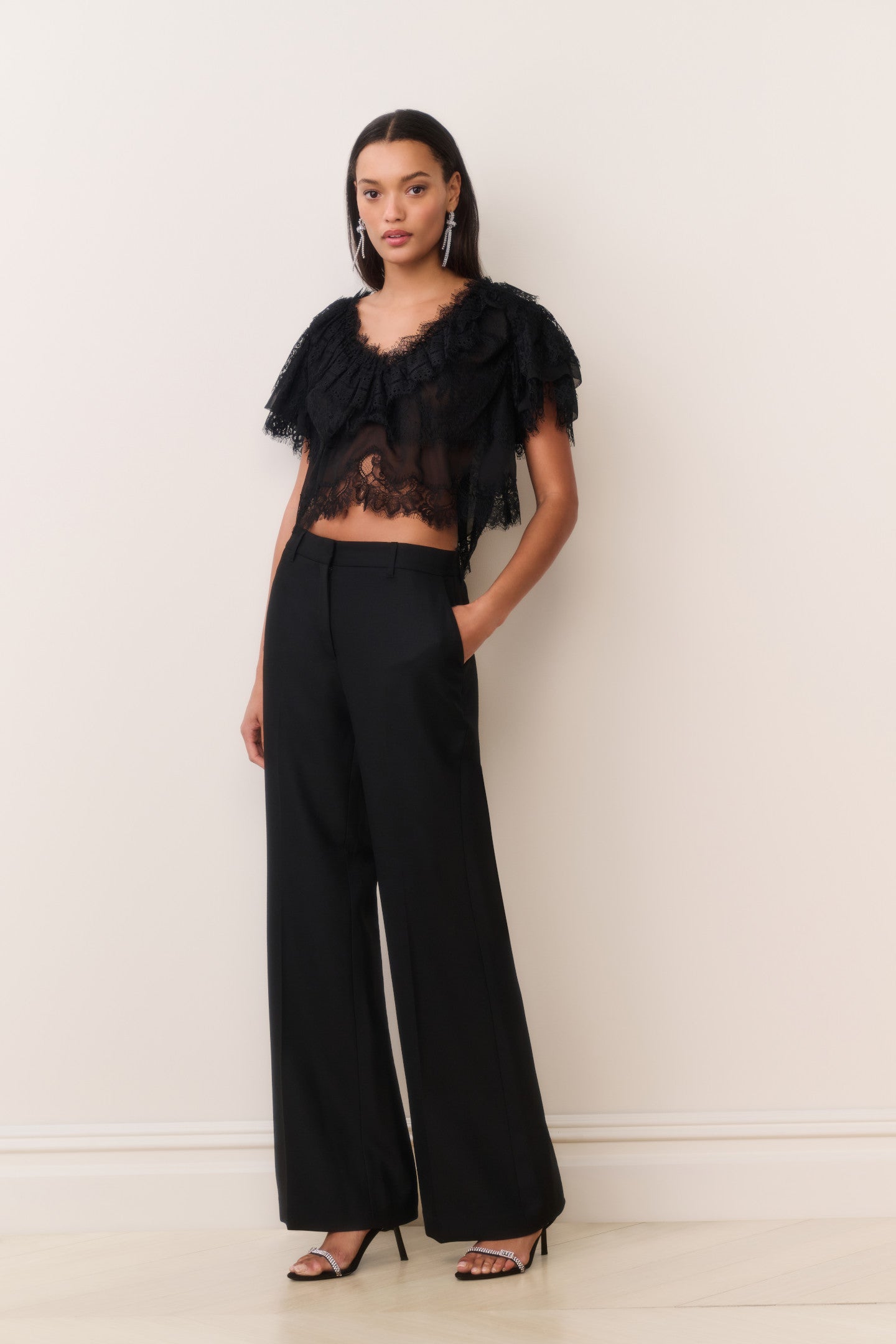 Vienne Lace Chiffon Top