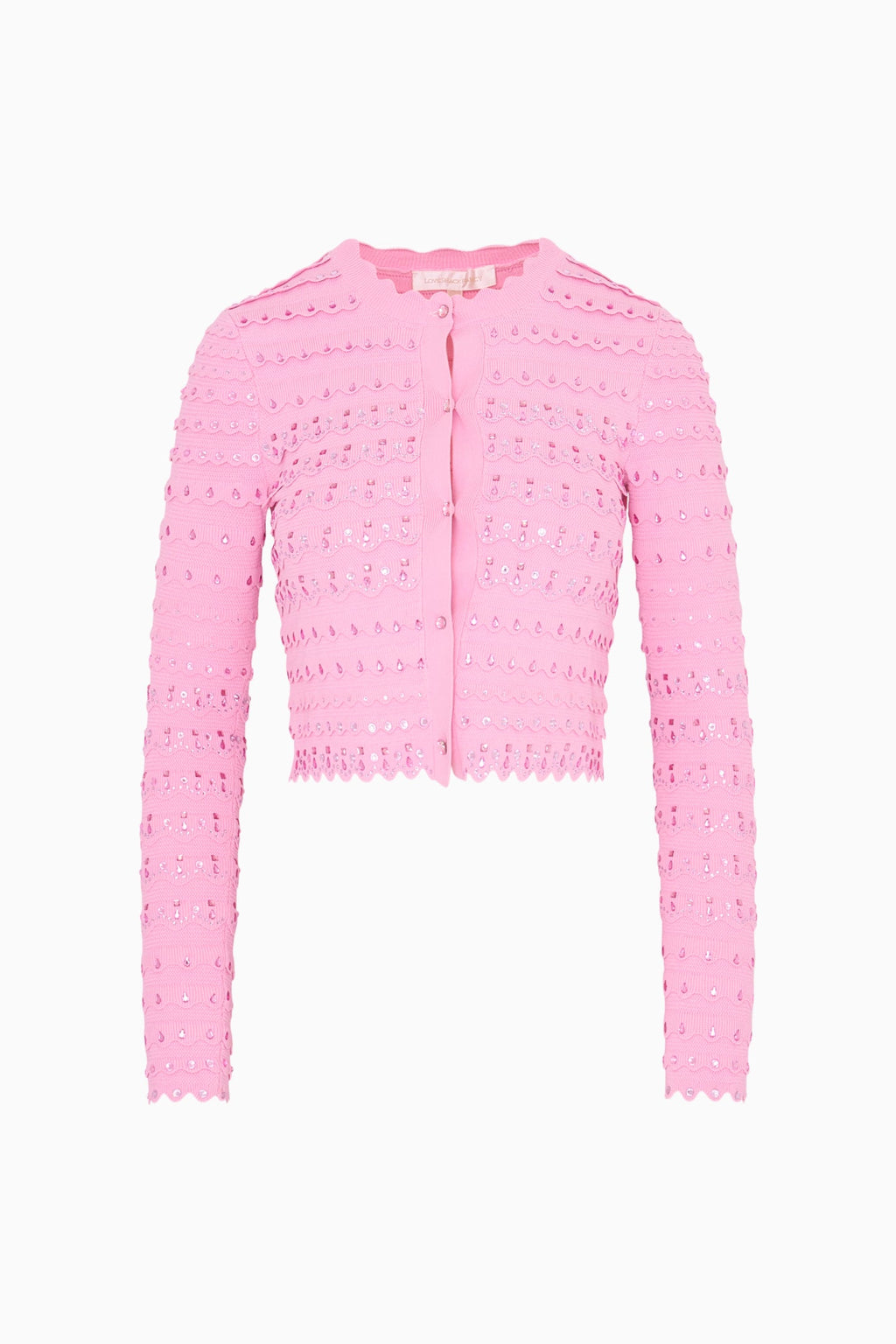 Ferris Sequin Scallop Cardigan