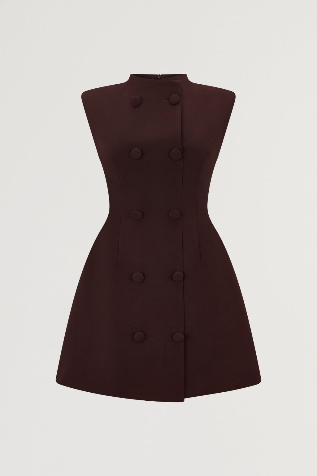 Sleeveless Button Mini Dress