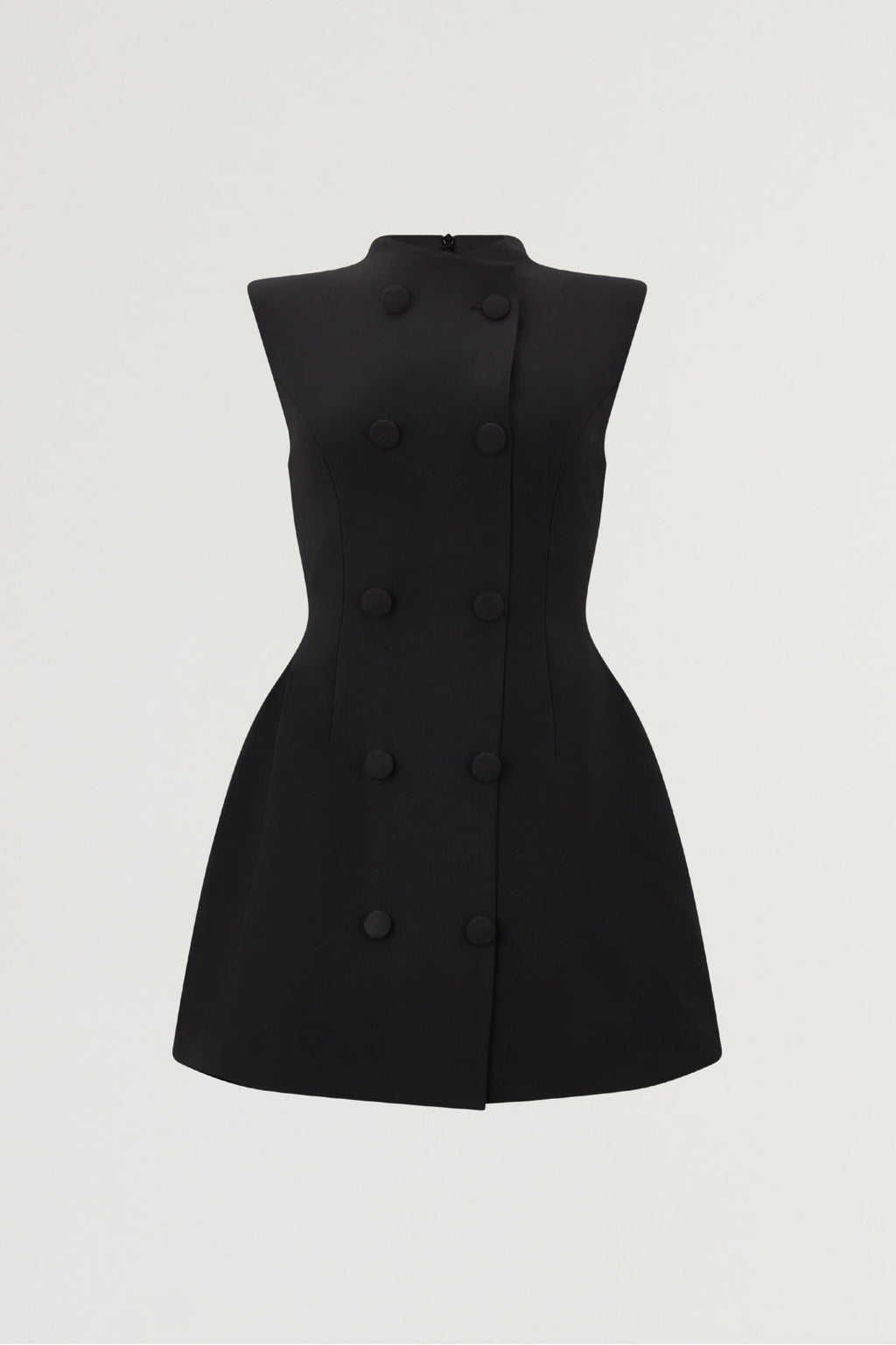 Sleeveless Button Mini Dress