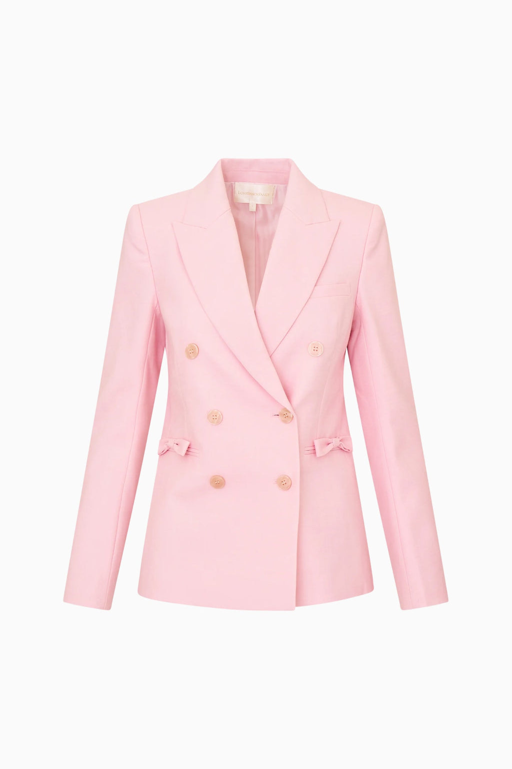 Gillian Linen-Cotton Bow Blazer