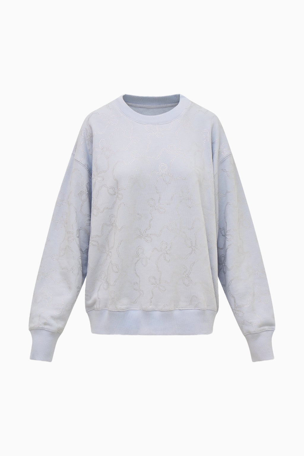 Karabeth Bow Embellished Fleece Pullover