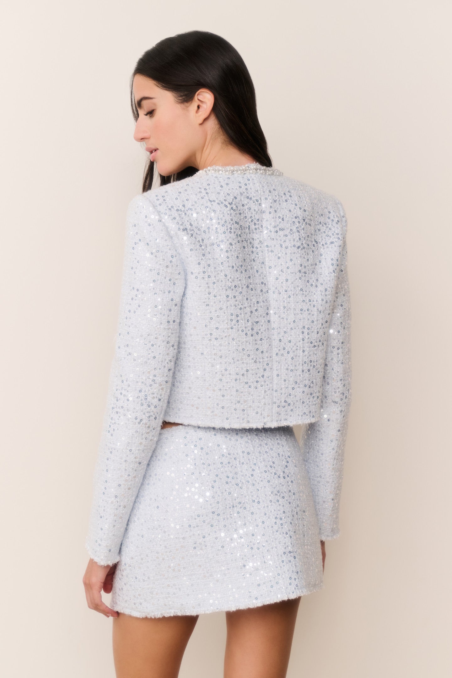 Kelli Sequin Tweed Jacket