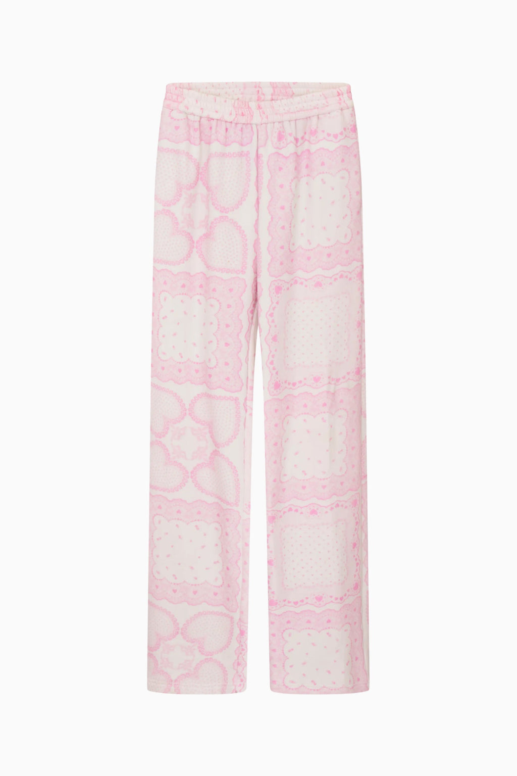 Momo Heart Print Fleece Sweatpant