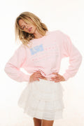 Palo Americana Fleece Pullover - WISTFUL PINK