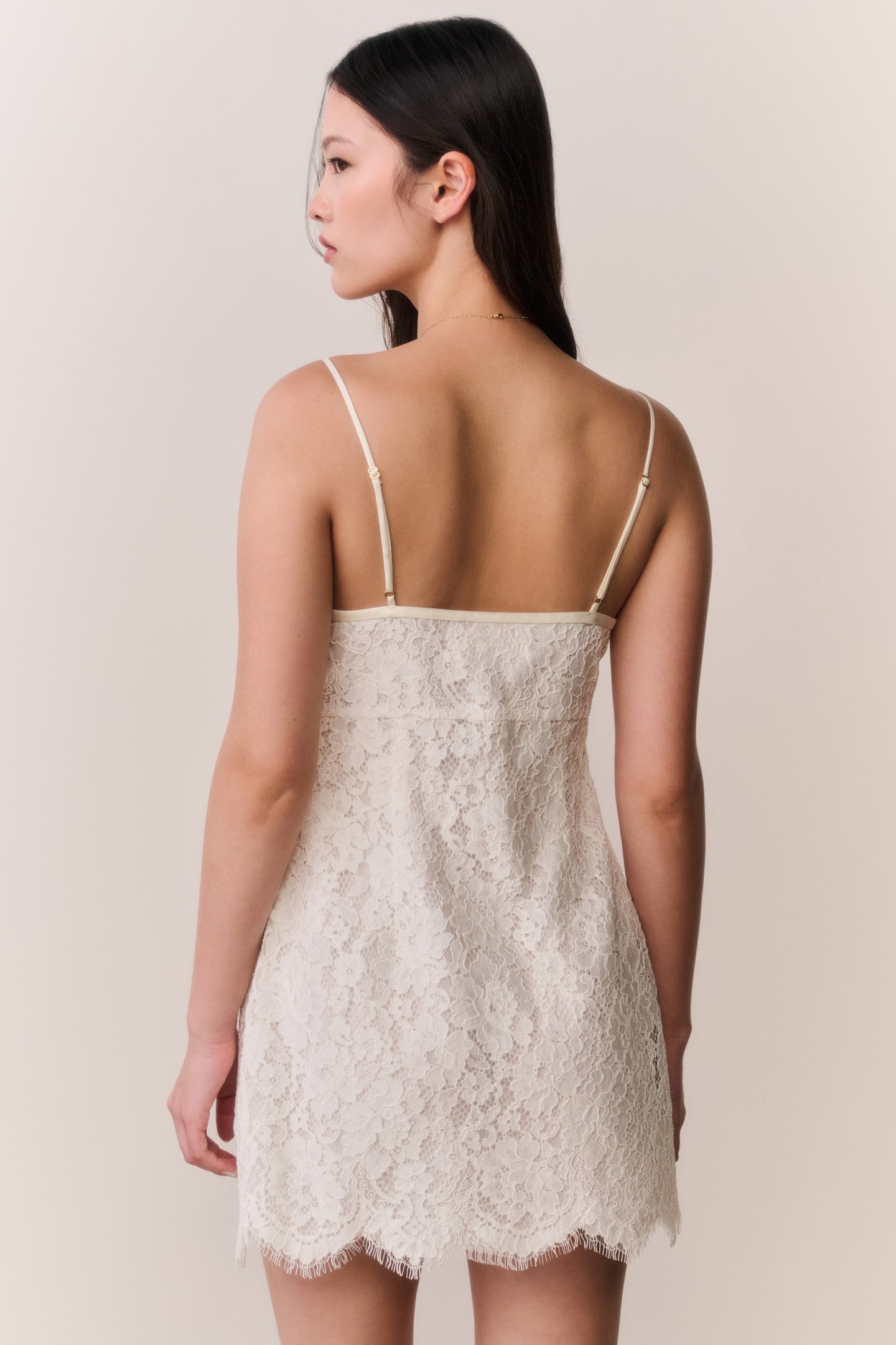 Petaline Lace Mini Dress