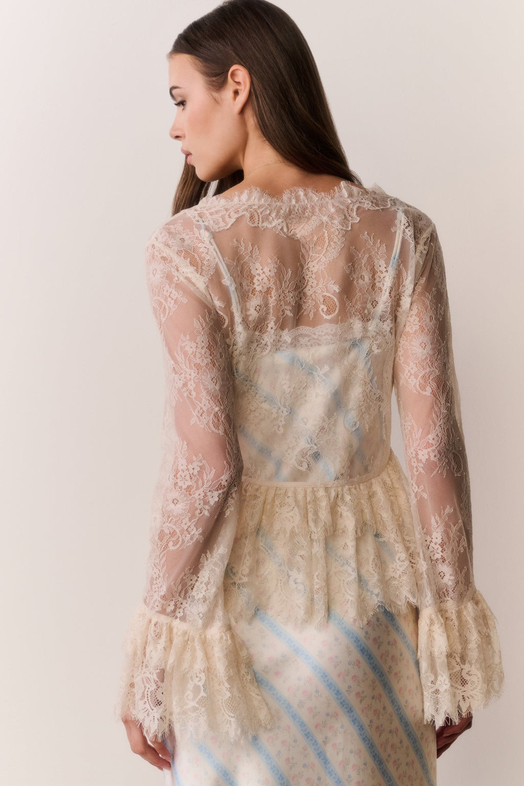 Siddie Sheer Lace Top
