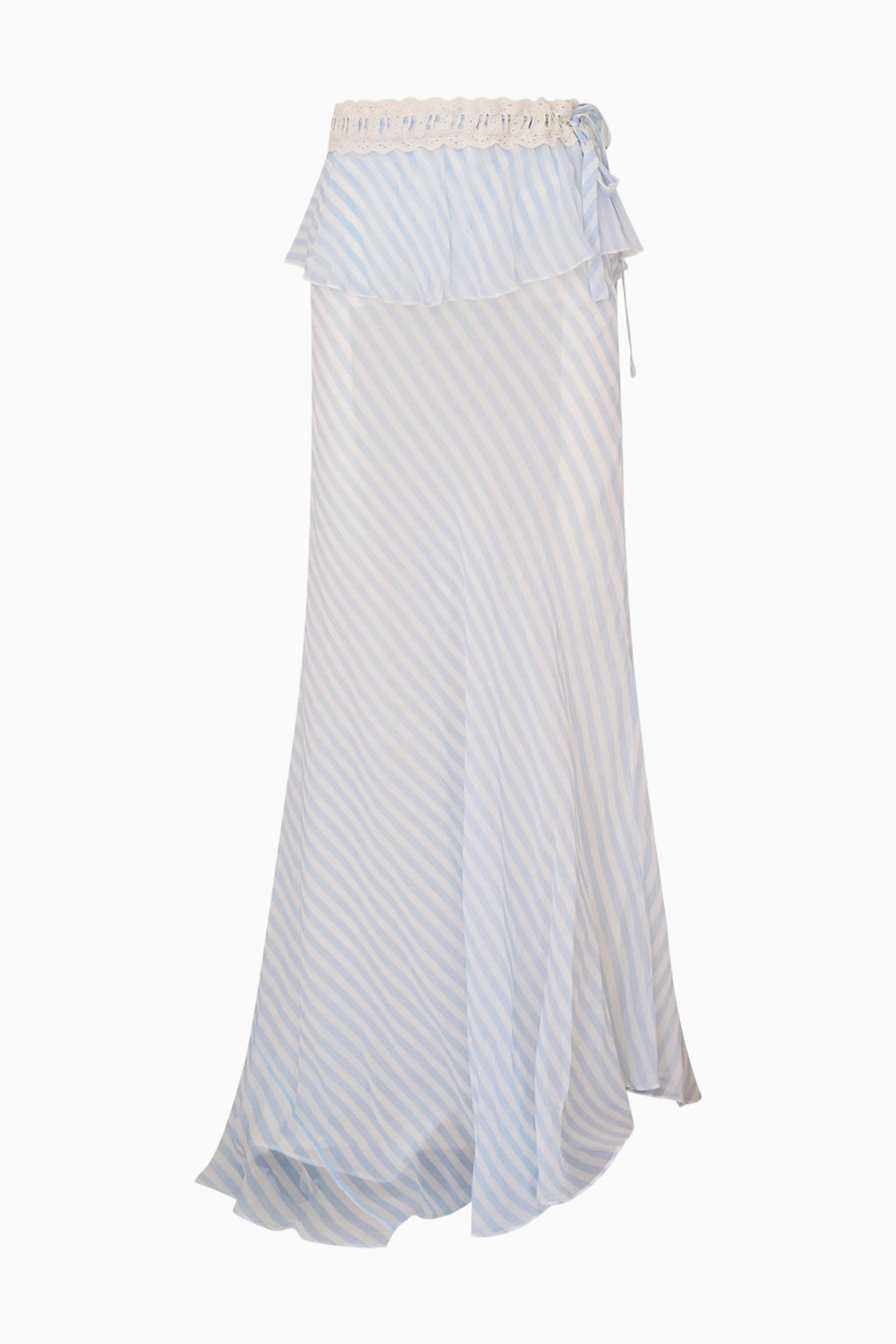 Sylette Chiffon Striped Maxi Skirt