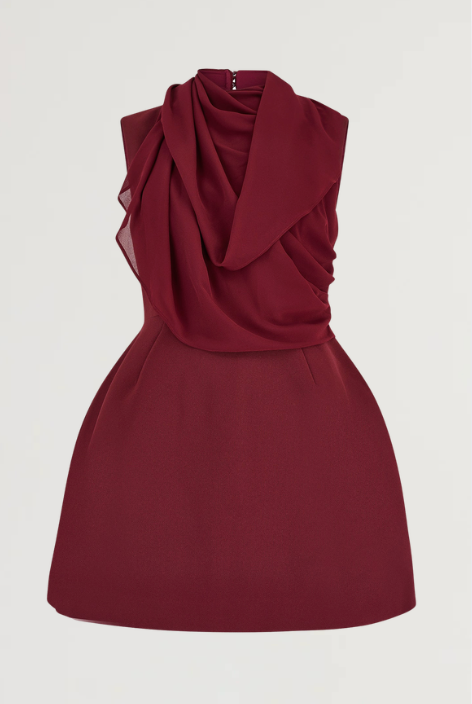 Gathered Mini Dress