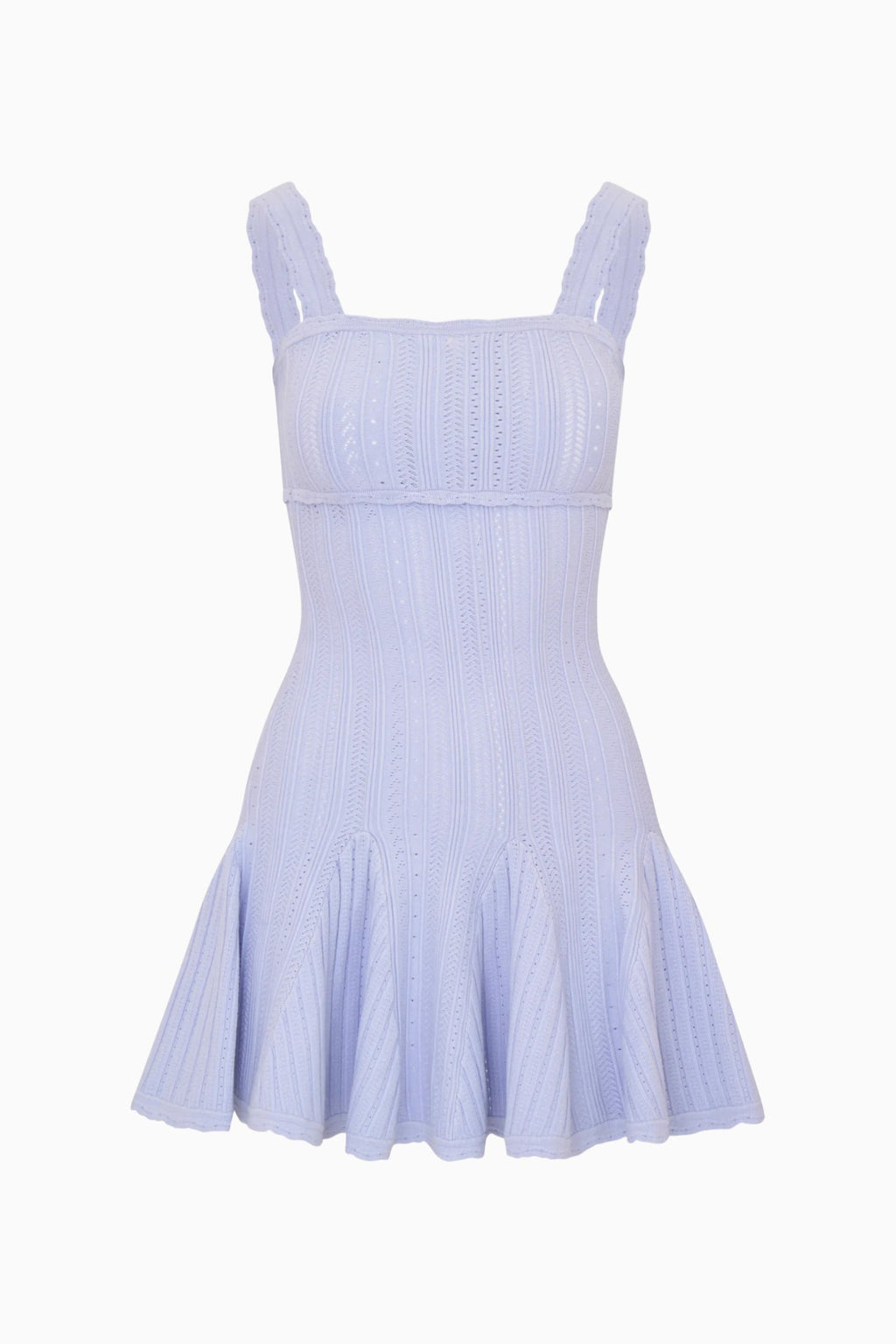 Tabatha Stretch Pointelle Mini Dress