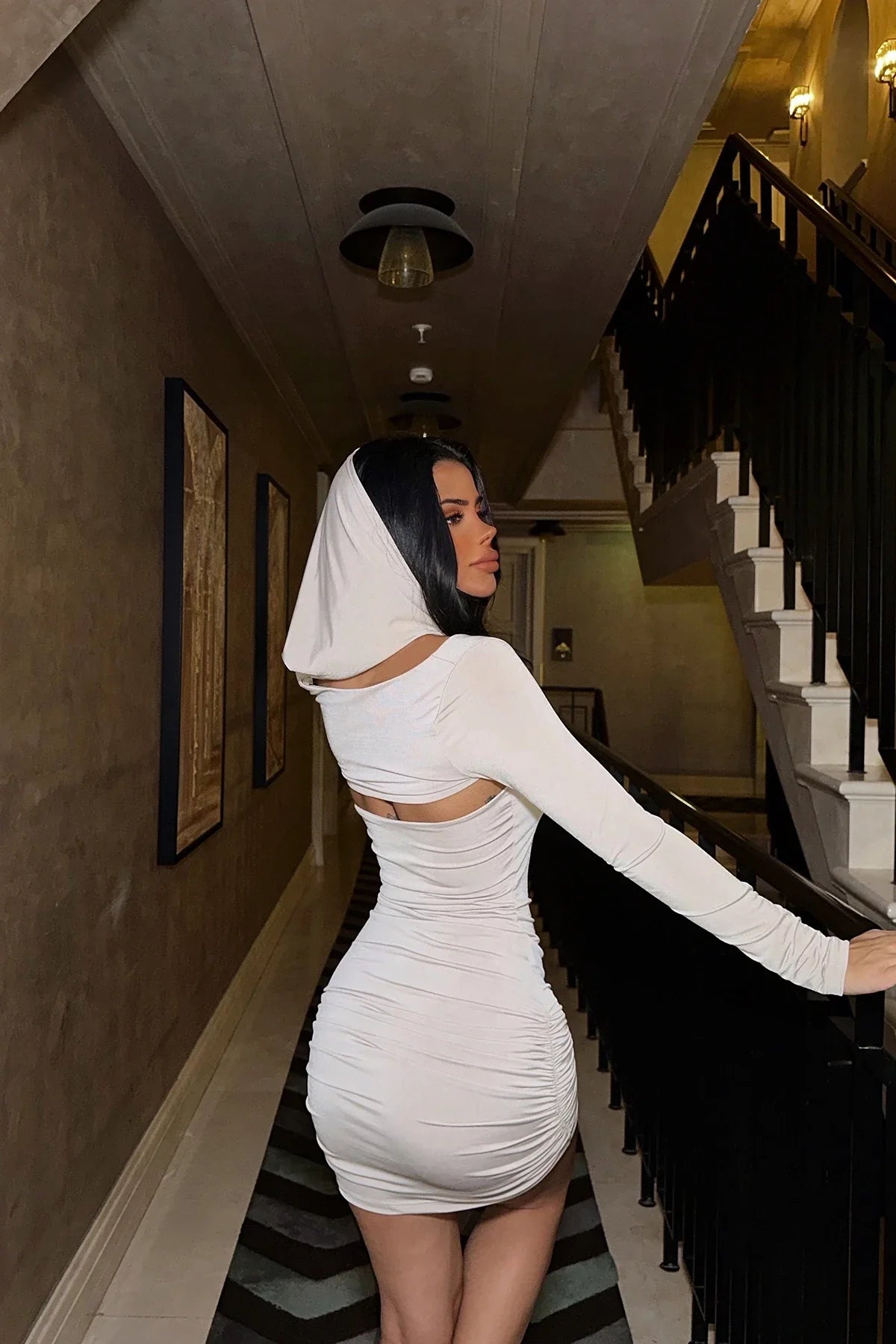 Hooded Skirt Set