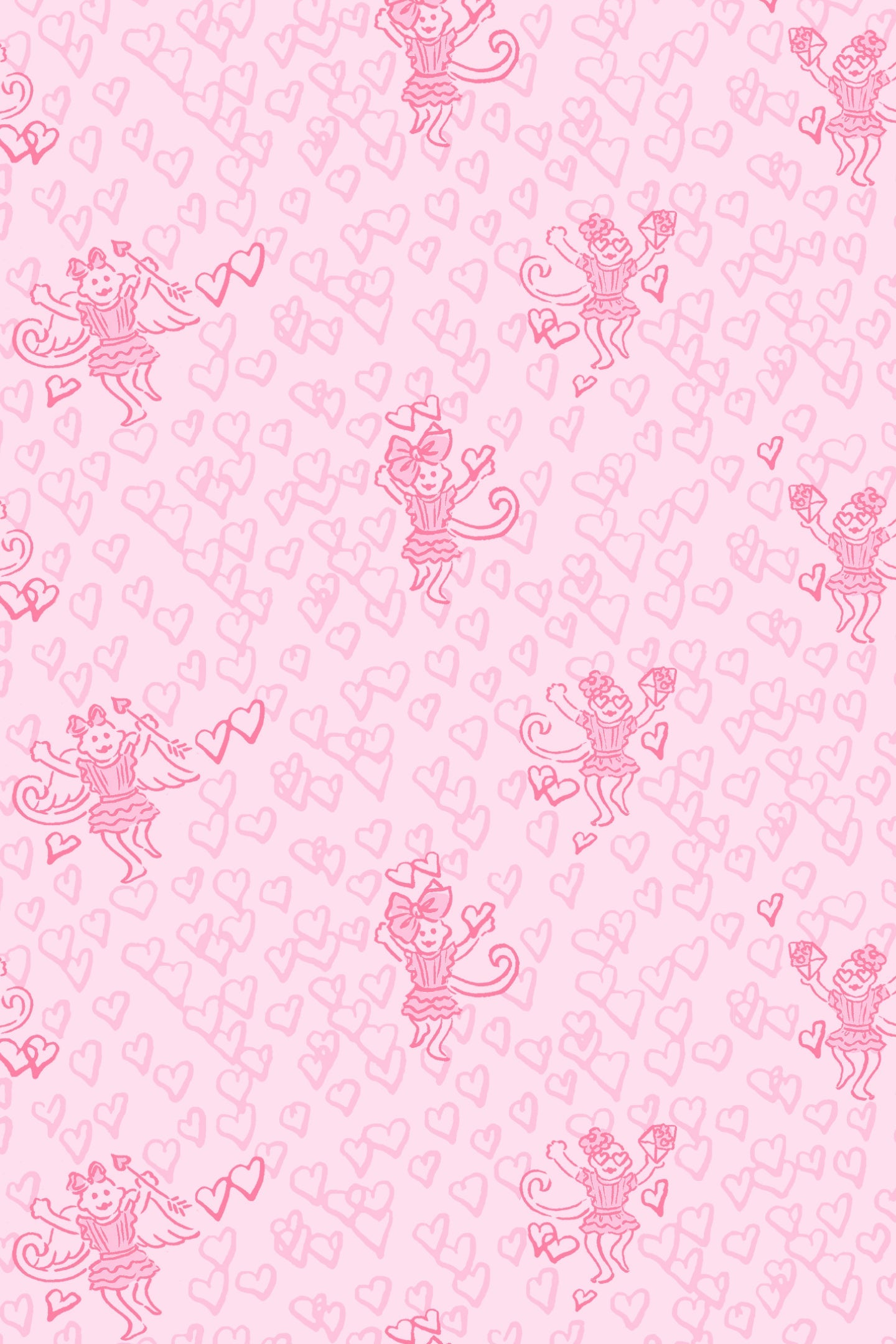 LoveShackFancy x Roller Rabbit Hearts Cami And Boxer Set