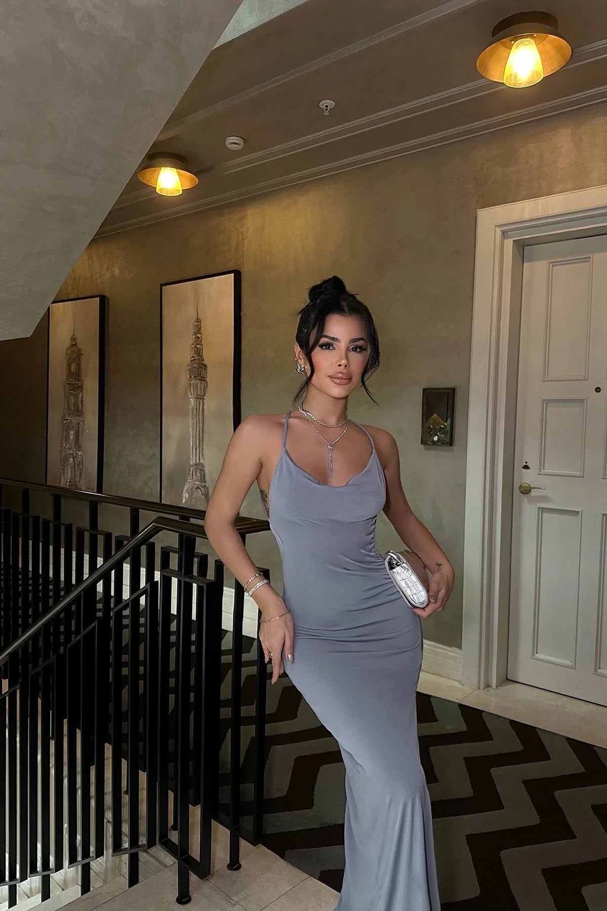 Open Back Detail Dress