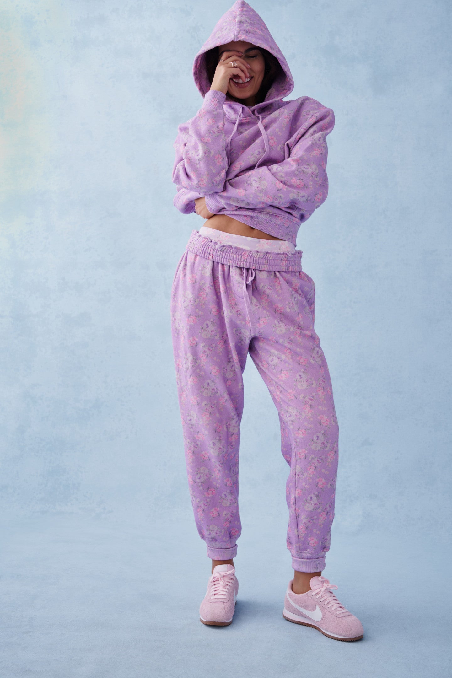 Nacova Floral Cotton Hoodie