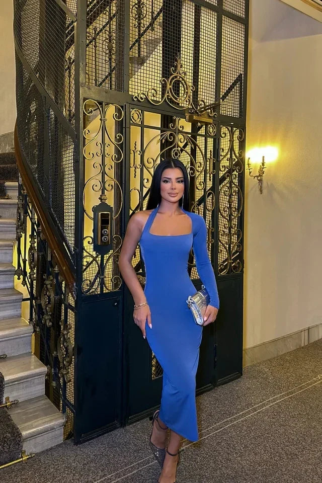 One Arm Back Detail Dress