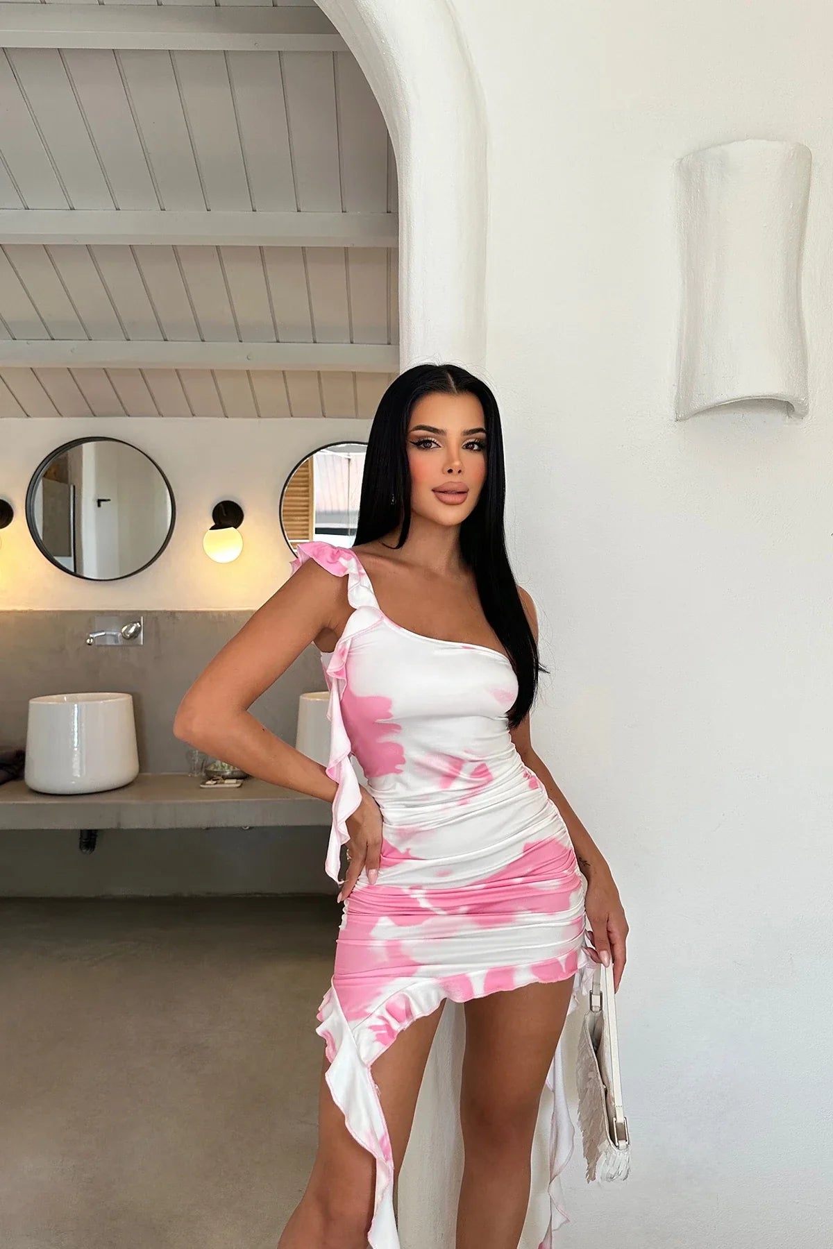 One Shoulder Mini Dress
