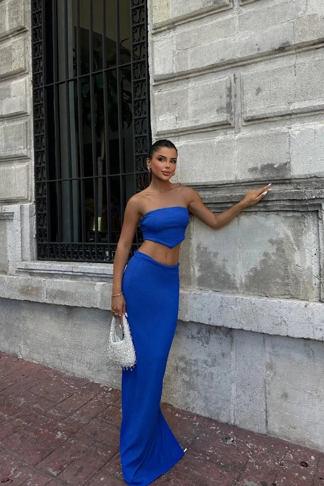 Top and Skirt Suit