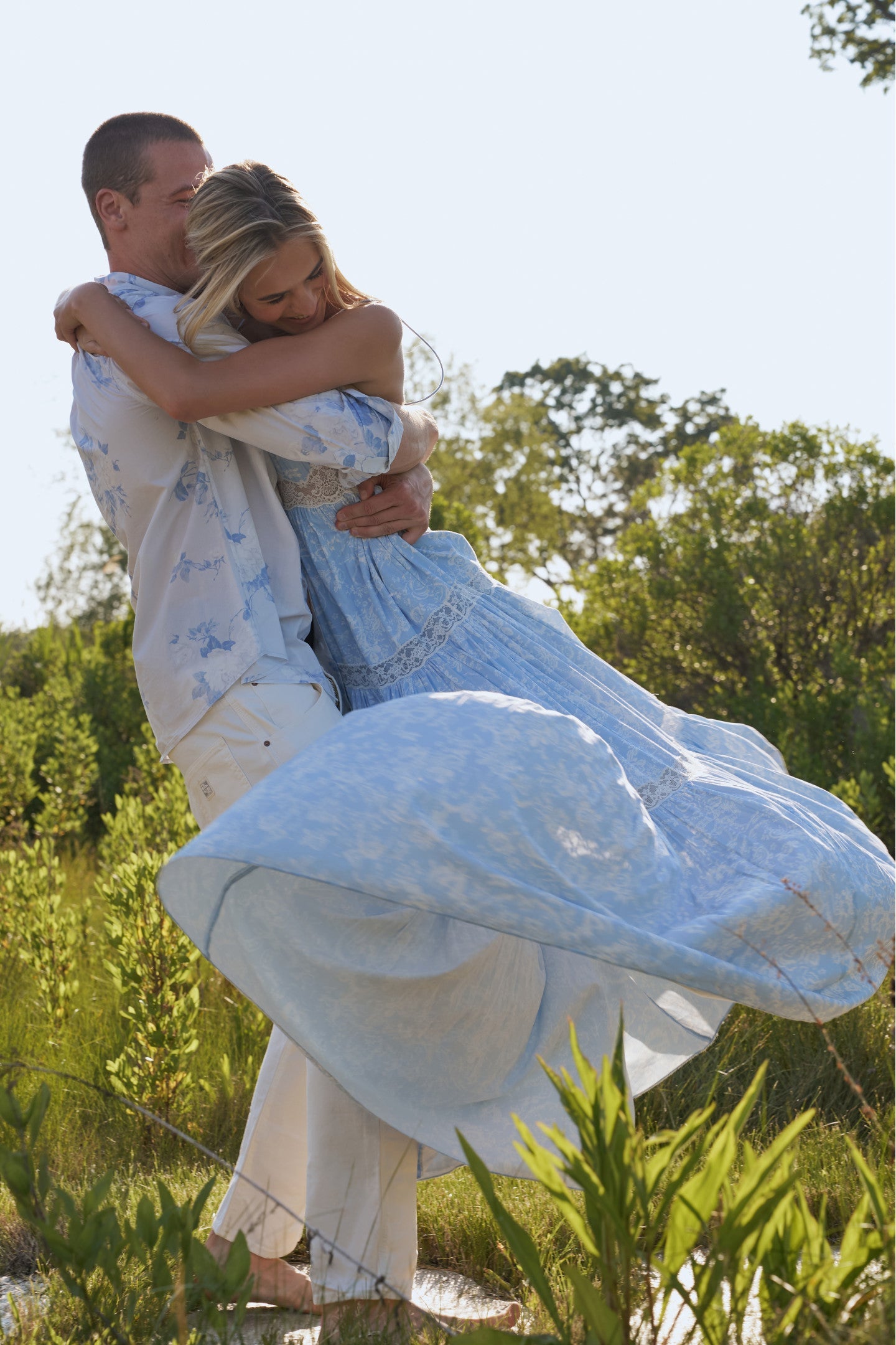 Hudley Cotton Unisex Shirt - WHISPER BLUE
