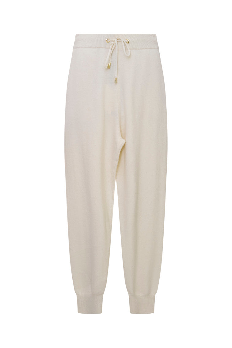 LoveShackFancy x MAX&MOI Bolo Wool-Cashmere Joggers