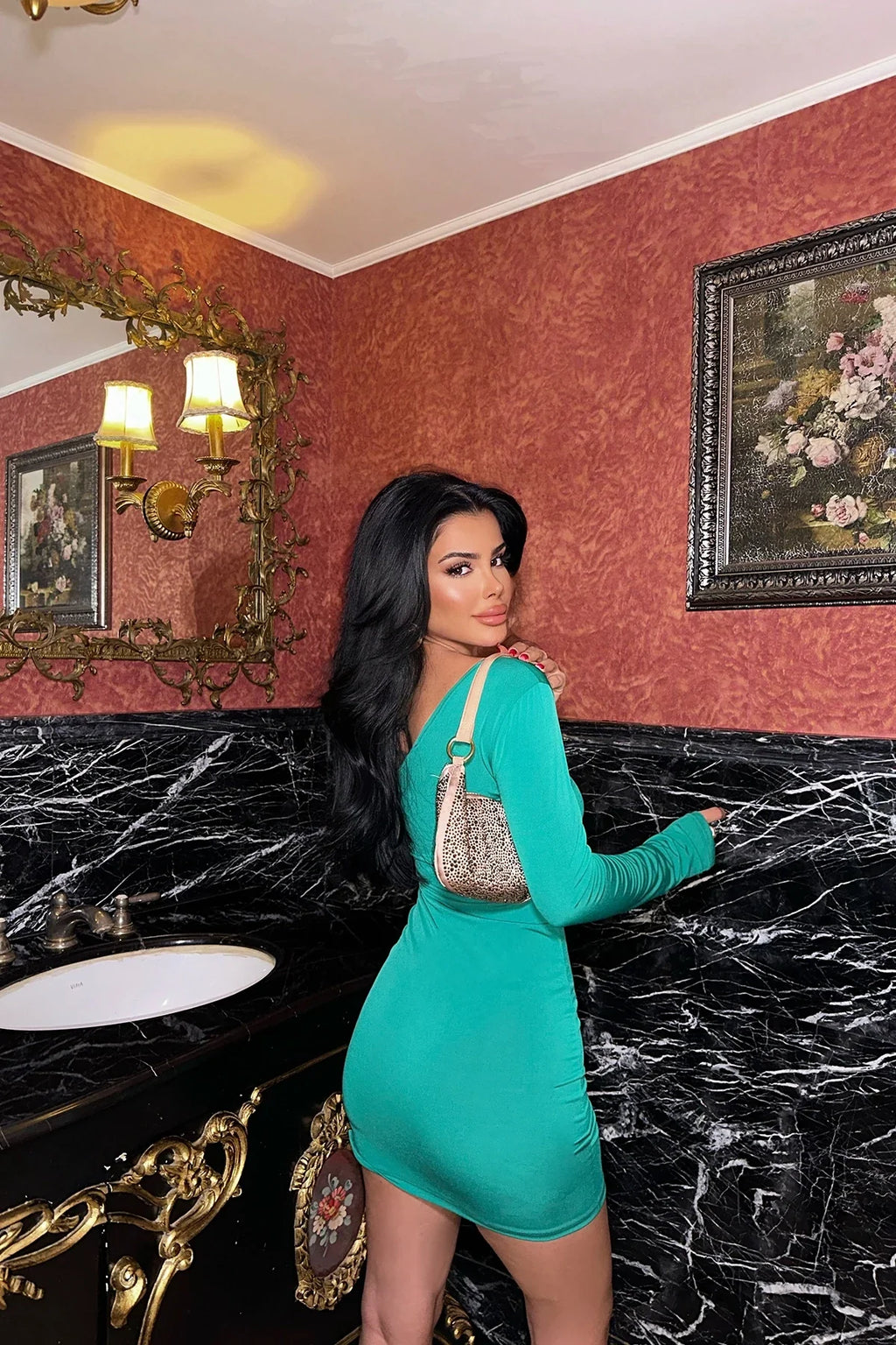 Single Sleeve Mini Dress